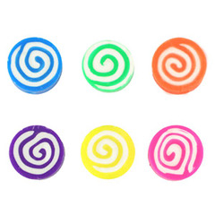 Abalorios de pol&iacute;meros espiral Multicolor