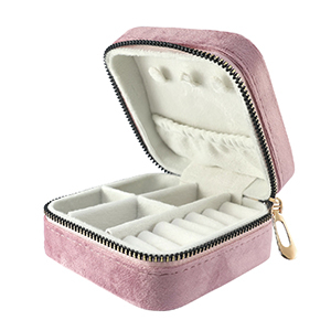 Caja de joyer&iacute;a para viaje rosa