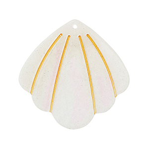 Colgantes de resina concha Blancuzco