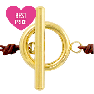 Fornituras Acero Inox cierre en forma de T Dorado