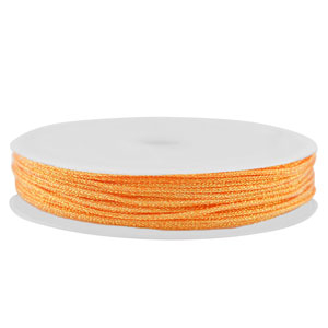 Hilo macram&eacute; trenzado 0,8mm Naranja met&aacute;lico