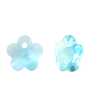 Colgantes de cristal flor Aqua