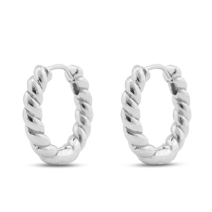 Pendientes Acero Inox criolla Plateado