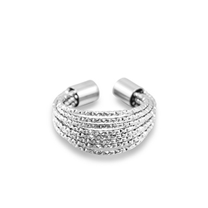 Anillos Acero Inox Plateado