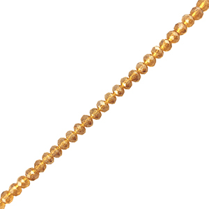 Abalorios faceteados disco 8x6mm Marr&oacute;n