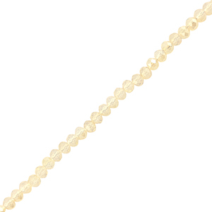 Abalorios faceteados disco 4x3mm Champagne claro
