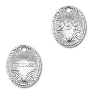 BY31&reg; Colgante Acero inox n&uacute;meros angelicales 999 / release Plateado