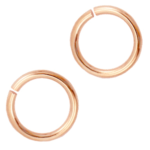 Fornituras met&aacute;licas DQ anilla 10.5mm Oro rosado (sin n&iacute;quel)