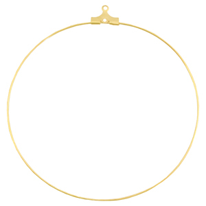 Fornituras met&aacute;licas DQ colgante/pendiente criolla 60mm oro (sin n&iacute;quel)