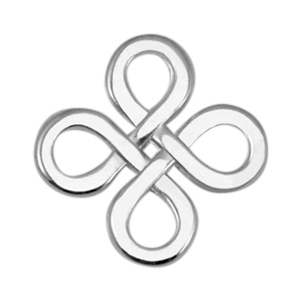 Colgantes/entrepiezas met&aacute;licos DQ infinito cuadrado Plata vieja (sin n&iacute;quel)