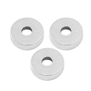 Abalorios met&aacute;licos DQ disco rondeles 6x2mm Plata vieja (sin niquel)