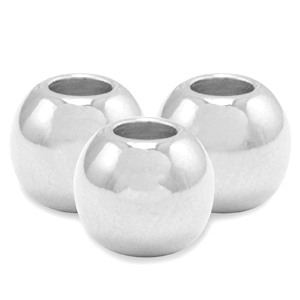 Abalorios met&aacute;licos DQ 3mm Plata vieja (sin n&iacute;quel)