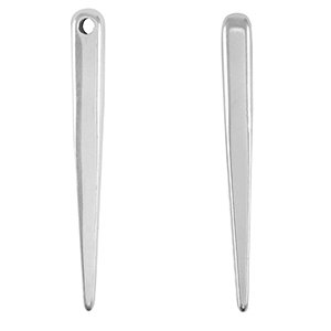 Colgantes met&aacute;licos DQ cono Plata vieja (sin n&iacute;quel)