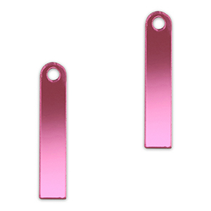 Colgantes llamativos barra Magenta p&uacute;rpura met&aacute;lico