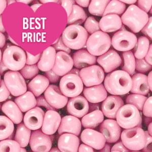 Rocalla cristal 6/0 (4mm) Rosa bonito