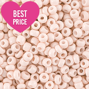 Rocalla cristal 6/0 (4mm) Beige durazno