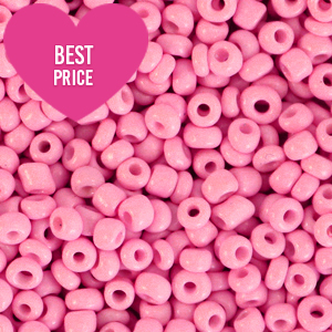 Rocalla cristal 8/0 (3mm) Ponche rosa