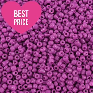 Rocalla cristal 12/0 (2mm) P&uacute;rpura ciruela de verano