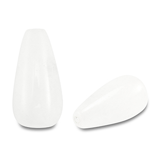 Piedras Naturales abalorios Quarzo gota Blanco