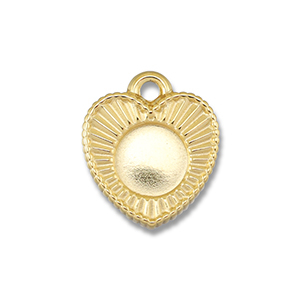 BY31&reg; Colgantes Acero Inox con engaste para SS34 base plana Dorado