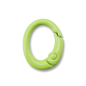 Fornituras coloridas de llavero &oacute;valo Verde