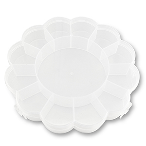 Expositor de joyer&iacute;a caja de almacenamiento 13 compartimentos flor Transparente