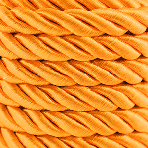 Cord&oacute;n trendy espiral 10mm Naranja