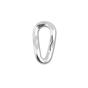 Fornituras Acero Inox entrepieza &oacute;valo Plateado