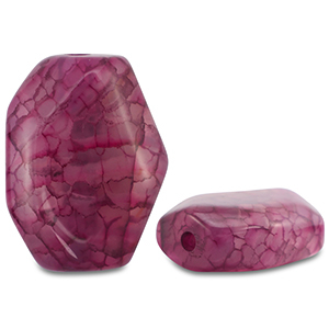 Piedras Naturales abalorios &Aacute;gata irregular P&uacute;rpura magenta