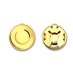 Cubrebotones de lat&oacute;n Eco-brass&reg; Dorado