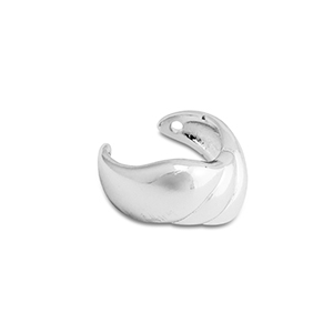 Pendientes ear cuff Acero Inox Plateado