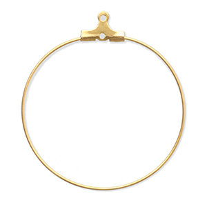 Fornituras Acero Inox pendientes criollas Dorado