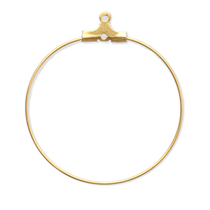 Fornituras Acero Inox pendientes criollas Dorado