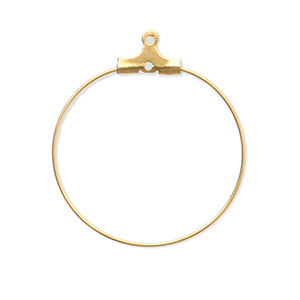 Fornituras Acero Inox pendientes criollas Dorado