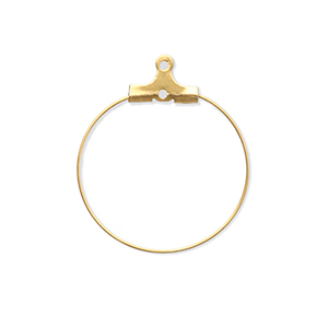 Fornituras Acero Inox pendientes criollas Dorado