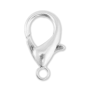 Fornituras met&aacute;licos DQ mosquet&oacute;n Plateado vieja (sin n&iacute;quel)