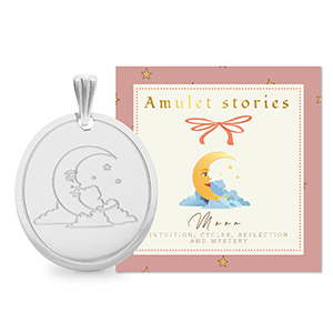 BY31&reg; Colgantes Acero Inox luna Plateado