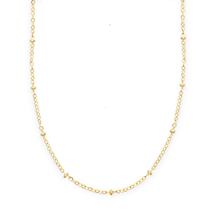 BY31&reg; Cadenas Acero Inox eslab&oacute;n con bolas Dorado