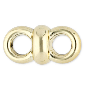 Cadena acr&iacute;lico entrepiezas Dorado