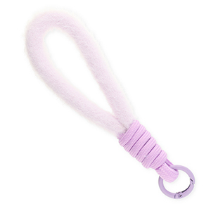 Cord&oacute;n para m&oacute;vil trendy peluche Lila pastel