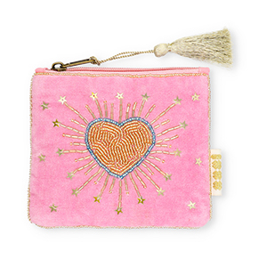 BY31&reg; Neceser coraz&oacute;n con estrellas Rosa-azul claro-dorado