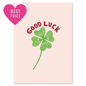 BY31&reg; Tarjetas para joyer&iacute;a "Good luck" Rosa claro-verde-rojo &oacute;xido