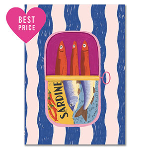 BY31&reg; Tarjetas para joyer&iacute;a "Sardine" Azul-blanco