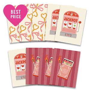 BY31&reg; Tarjetas de joyer&iacute;a surtidas San Valent&iacute;n Multicolor