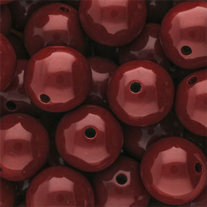 DQ Abalorios acr&iacute;licos 18 mm brillante Salsa red 18-1657 TCX