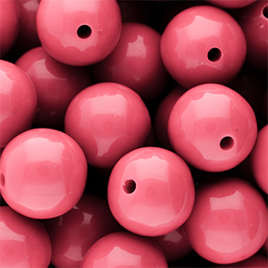 DQ Abalorios acr&iacute;licos 16 mm brillante Pink lemonade 16-1735 TCX