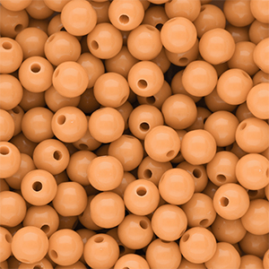 DQ Abalorios acr&iacute;licos 8 mm brillante Chamois orange 15-1145 TCX