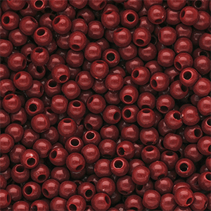 DQ Abalorios acr&iacute;licos 6 mm brillante Salsa red 18-1657 TCX