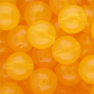 DQ&reg; Abalorios acr&iacute;licos 16 mm brillante Amarillo c&aacute;lido