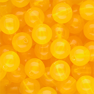 DQ&reg; Abalorios acr&iacute;licos 14 mm brillante Amarillo c&aacute;lido